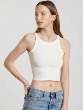 Everlane The Pima Micro-Rib Short Tank NWOT